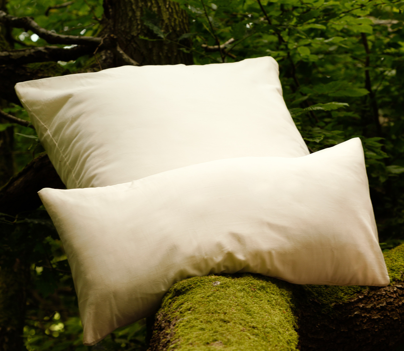Kissenbezug Baumwollsatin Alba Natur – Bild 2